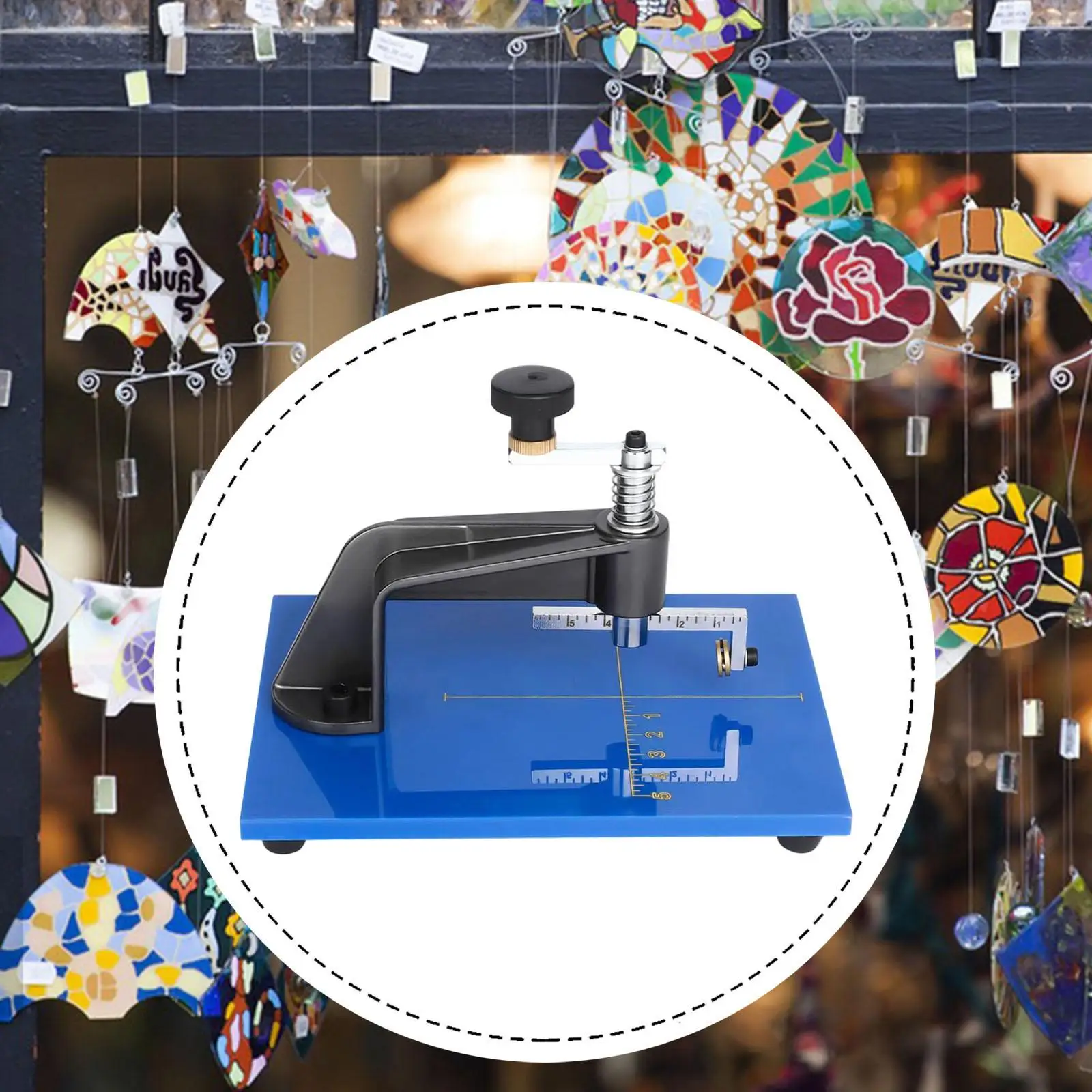 Alat Pemotong Kaca Bundar Alat Tangan untuk Proyek DIY Mosaik Kaca Patri