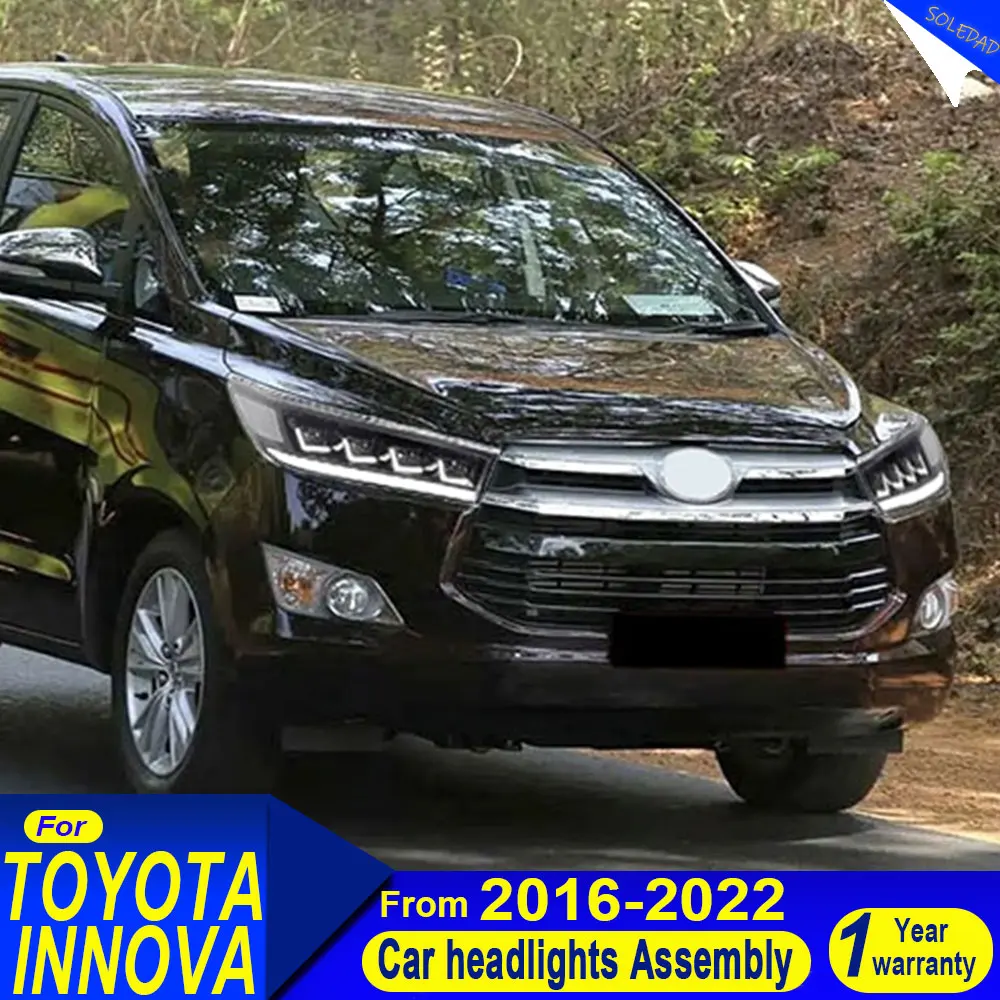 LED Headlights for Toyota INNOVA 2016 2017 2018 2019 2020 2021 2022 LED Daytime Running Lights Running Streamer Turn Signal