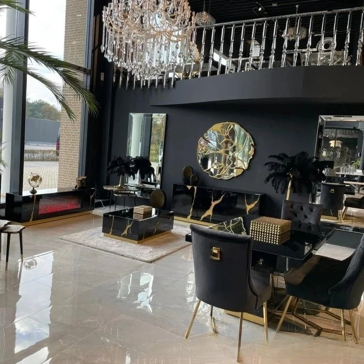 이탈리아 명품 가구 거울 유리 식탁