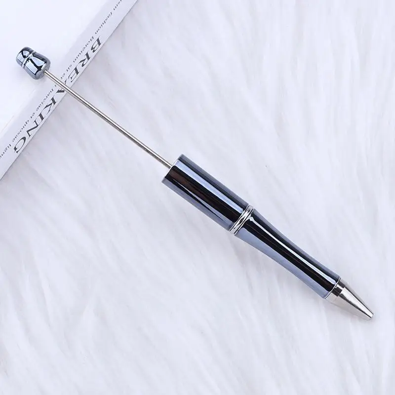1Pcs DIY Mixed Beaded Ballpoint Pen Creative Beadable Pen Wedding Party Guest Gift Guest Christmas Decor for Home Carving logo