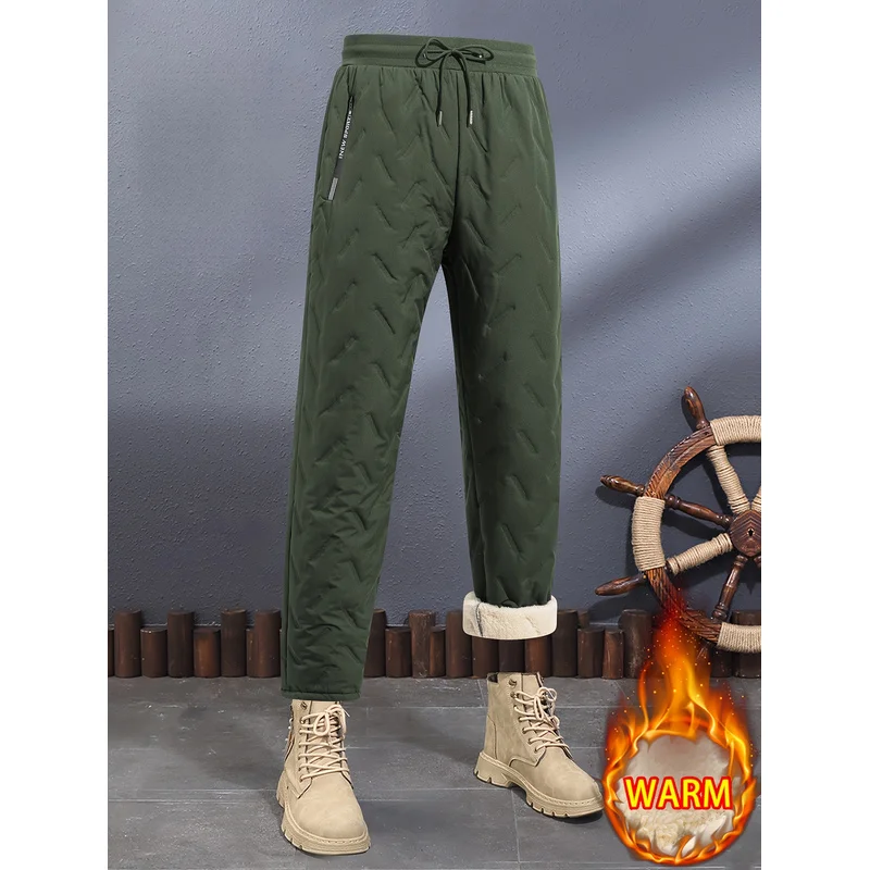 Winter 2026 Windproof And Warm Pants Casual Youth Clothing Warm Men Trousers Loose Fit Man Zipper Pockets Women's Sports Jogger