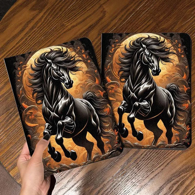 

Horse Art Fashion For iPad Pro Mini Air 1 2 3 4 5 6 7 10 11 th 8 9 gen 11 M4 M5 Foldable Tablet Case Cover