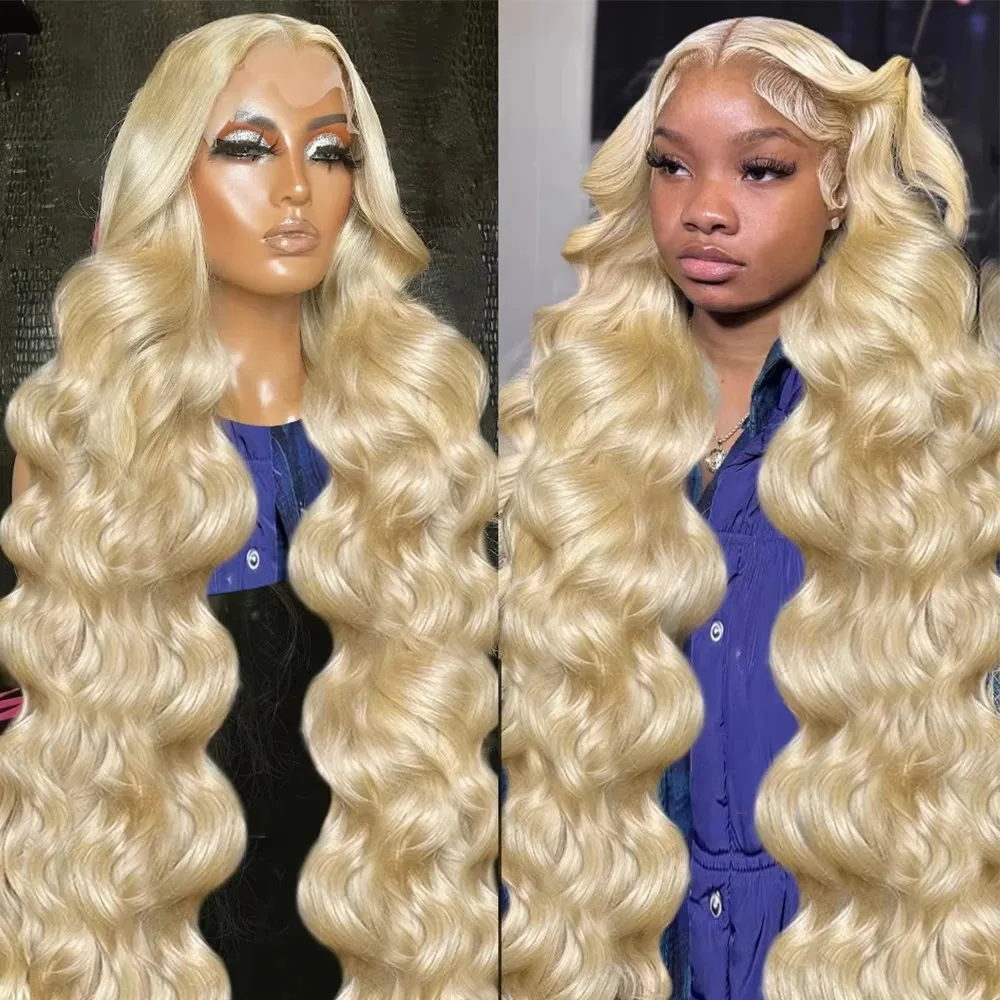 40 inch 613 Blonde Body Wave 13x4 Lace Front Wigs Human Hair 5x5 closure 13x6 Hd Lace Front Wig Ready to wear Brazilian Women