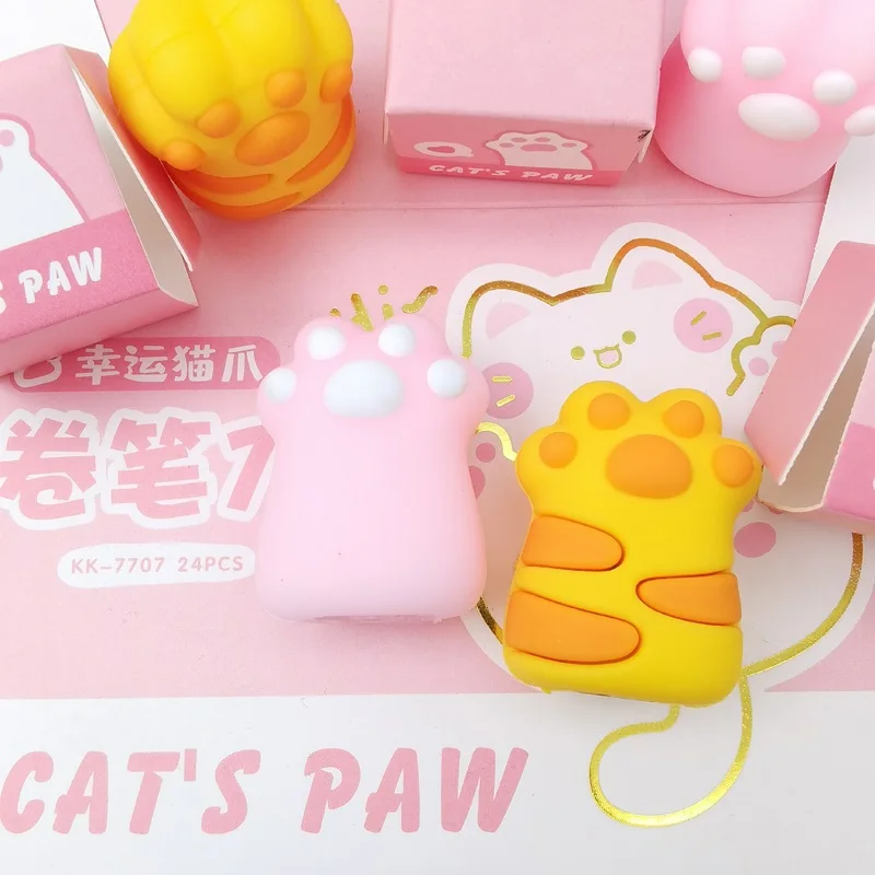 

1Pcs Kawaii Cat Paw Pencil Sharpener Kawaii School Supplies Stationery Items Student Prize For Kids Gift Creative