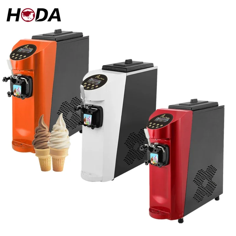 Table Top small soft ice cream machine air pump home parts 16l commercial home  mini soft serve icecream maker machines