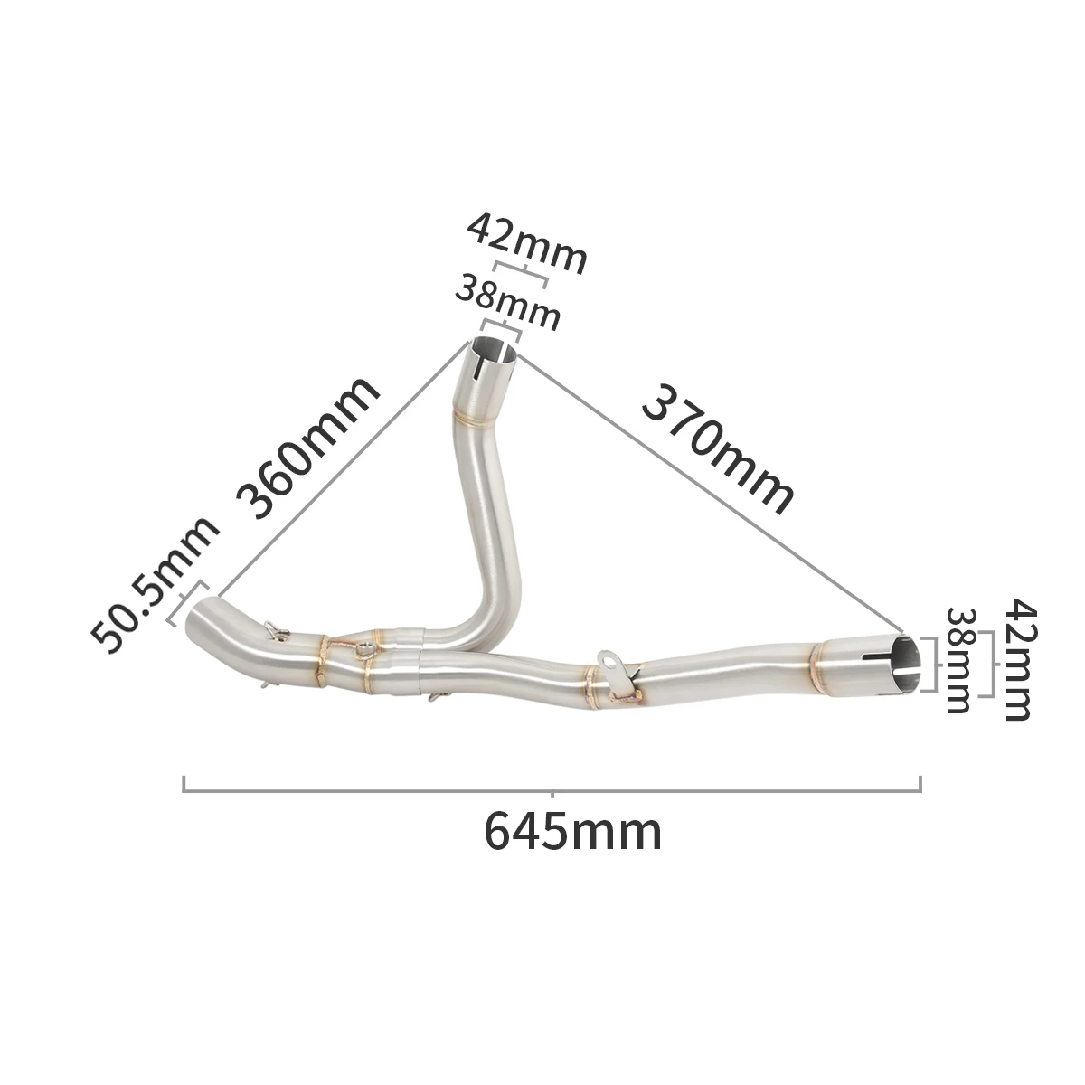 Slip On For SUZUKI DL650 V-Strom DL 650 XT ABS 2017 - 2023 Motorcycle Exhaust Muffler Escape Moto Modify Bike Middle Link Pipe