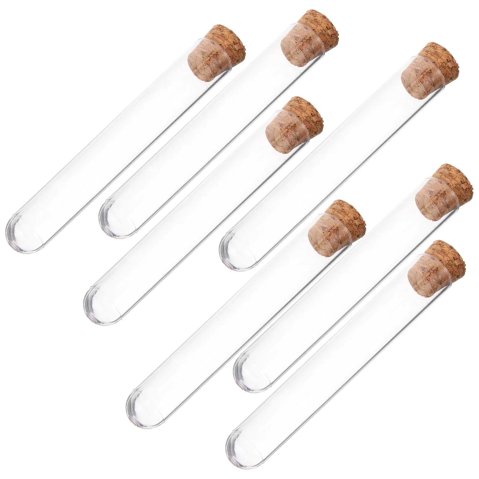 30 PCS Experiments Candy Containers Test Tube with Wooden Plugs Tubes Stoppers Bamboo