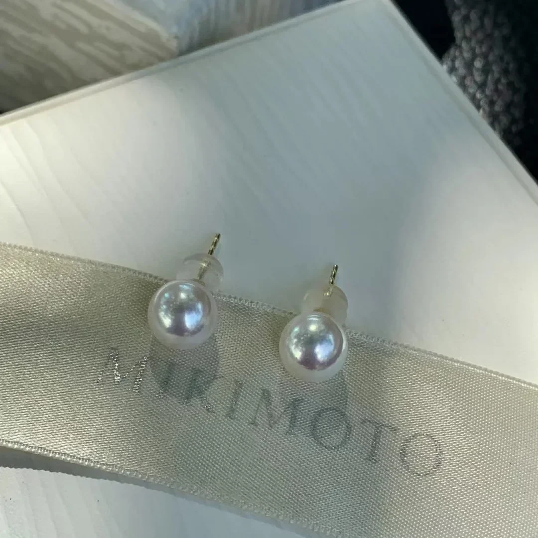 Seawater Pearl Stud Earrings, 925 Silver Stud Earrings, Women\'s Jewelry, Trendy Accessories