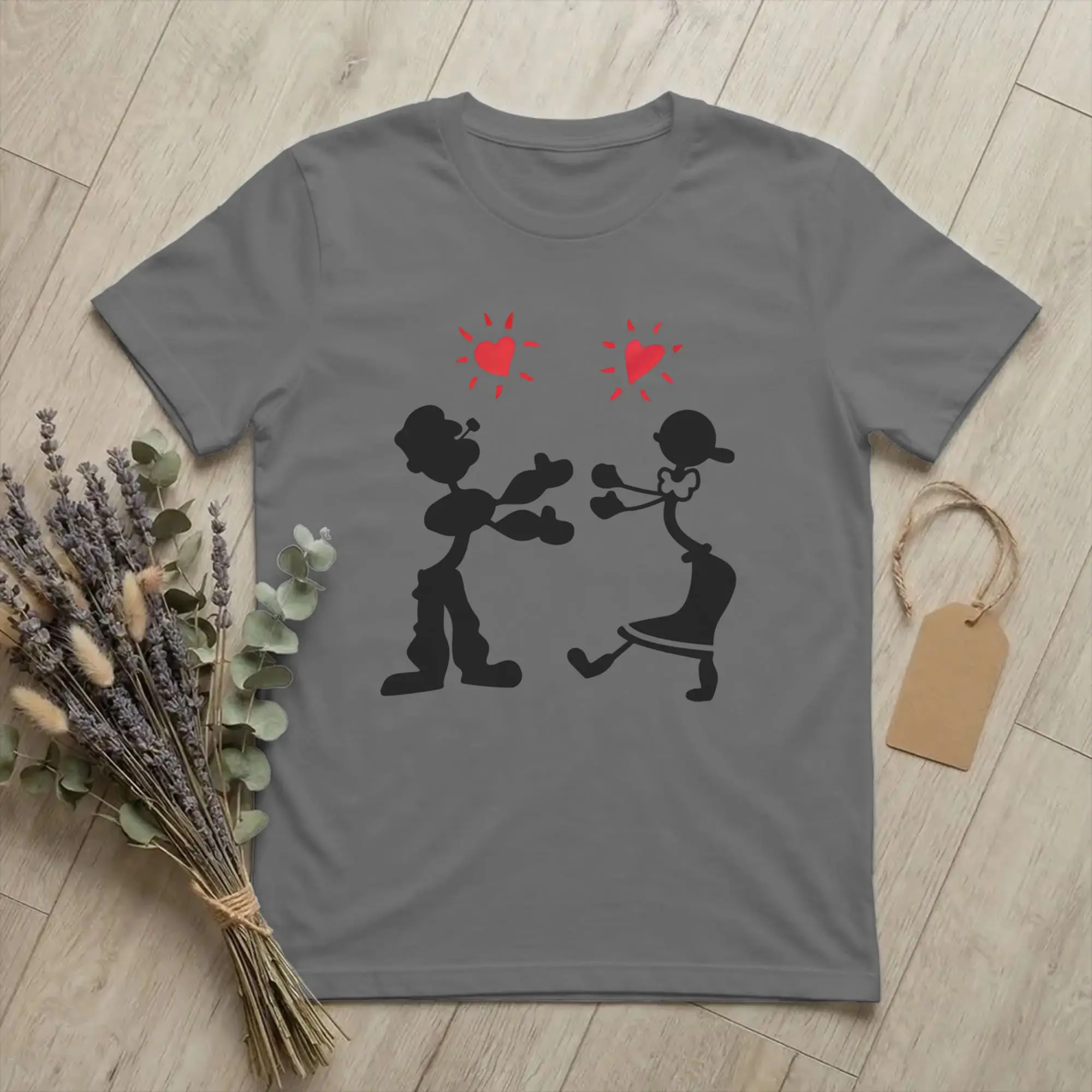 Popeyes Friends Rachel Monica T Shirt Men's Cotton Clothes Fashion  Round Neck Short Sleeve