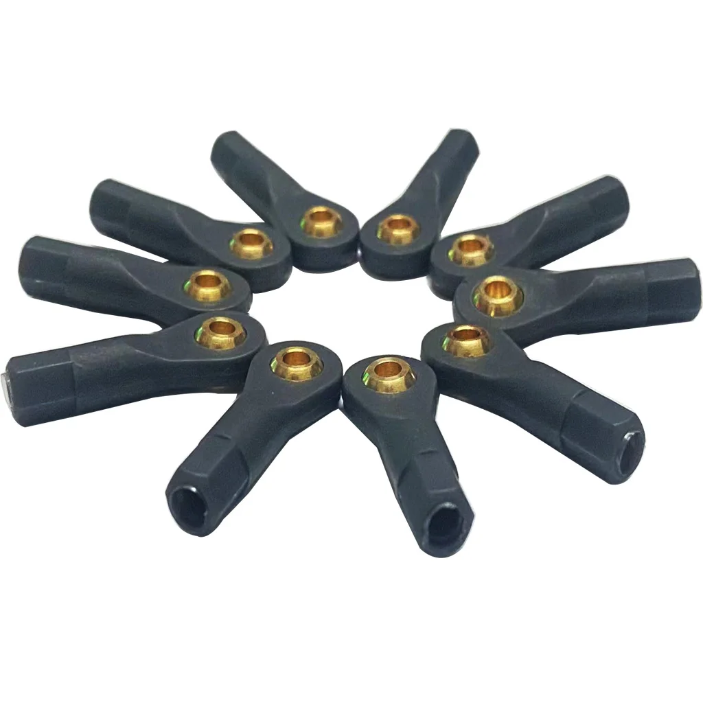 10PCS M2 M2.5 M3 Ball Head Buckle Nylon Linkage Pull Rod Tie Rod End Ball Head Joint Connector for RC Car Model DIY Parts