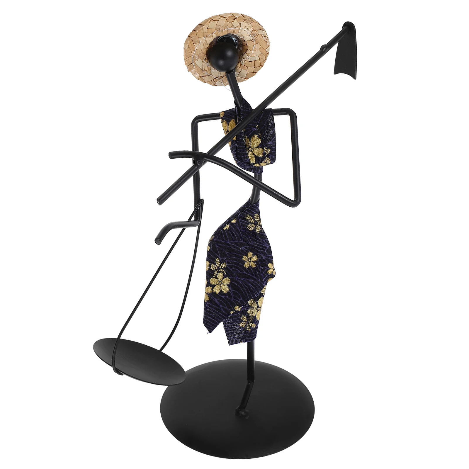 

Luxurious African Figurine Candle Holder Metal Lady Decorative Stand Romantic Evening Dinner Enhancement Home Decoration