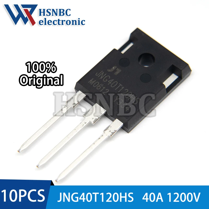 10PCS JNG40T120HS 40T120 TO-247 40A 1200V IGBT Power Transistor 100% New Original