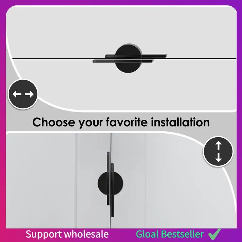 

A38M 2 ручки для шкафа, полукруглые черные ручки для шкафа, матовые черные ручки для шкафов и шкафов 2-1/2 дюйма (64 мм)