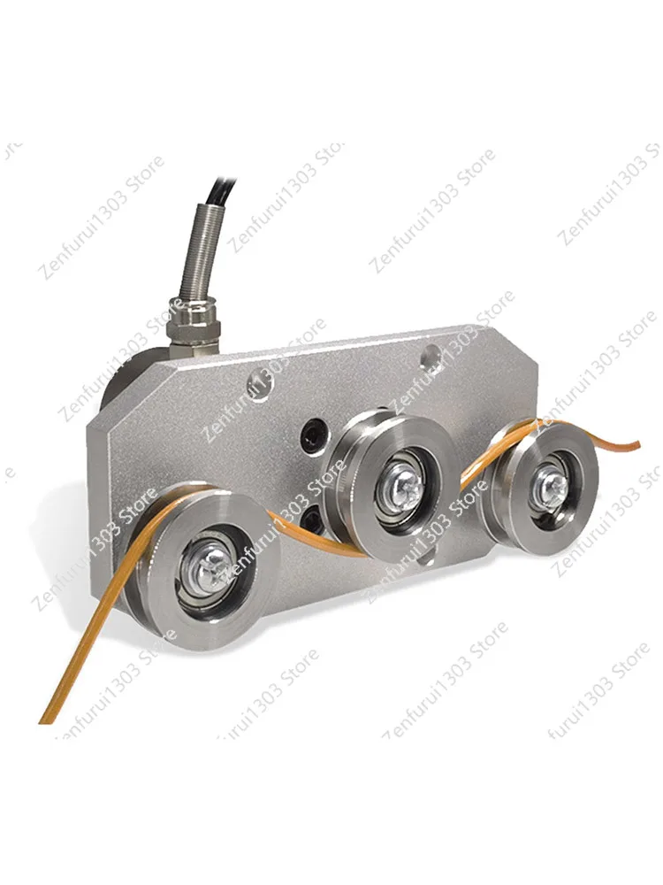 

Датчик натяжения с тремя шкивами, текстильная пряжа, стальная проволока, железный провод, медный провод, высокоточный датчик натяжения