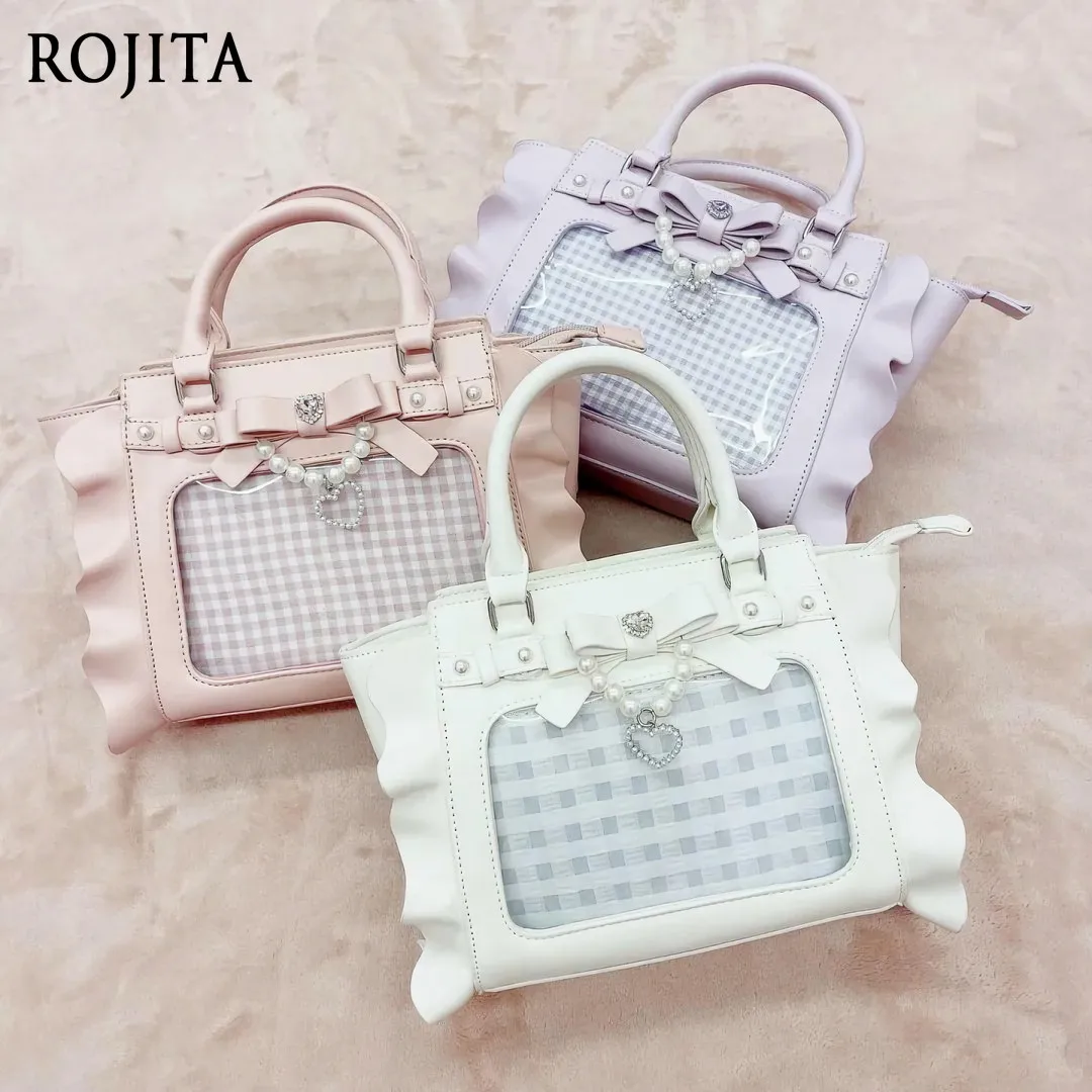 Japanese Portable Messenger Bag New Small Food Lace Women's Bag Ruffle Leaf Edge Push Live Mini Pain Bag