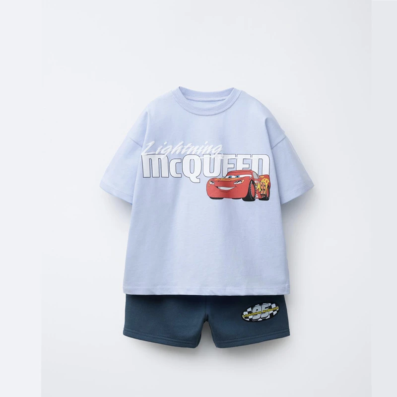 Children's Casual Colthes Printed Trendy Sets Kids's Loose Costume Two Piece Sets Summer New Boys And Girls Sport Clothing image 6