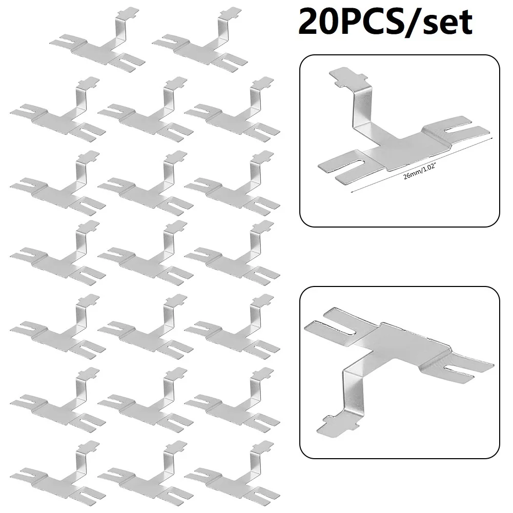 Juego de tiras de níquel en forma de L, herramientas de soldadura, accesorios para baterías de litio, portátiles, 20/50/100 piezas, Y/T/H/L