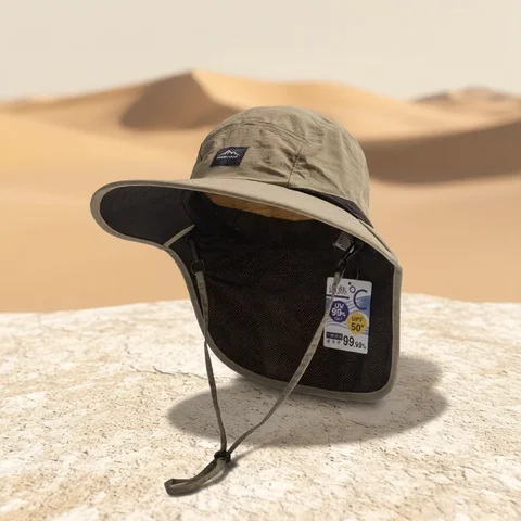 Bucket Hats Summer Sun Unisex Summer Wide Brim Waterproof Quick-drying Panama Caps Outdoor Visor Bucket Hats Mesh Breathable Sun Hat with Neck Flap