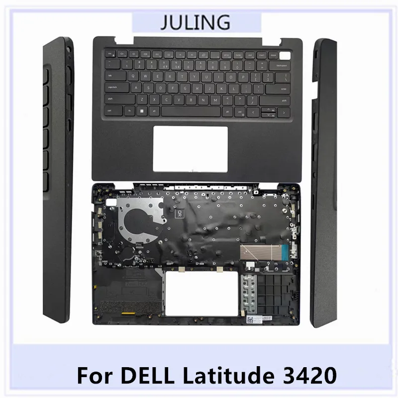 For DELL Latitude 3420 Laptop Palmrest Assembly with Backlit US/UK/SP/RU/LA/FR/BR Keyboard