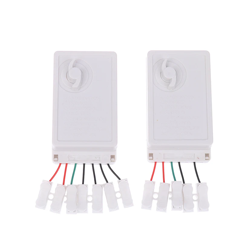 LED سلسلة باهتة EK-04 2/4-Way 8 وظيفة مقبض/خالية من لحام نوع زر الضغط نوع تعديل الضوء تحكم