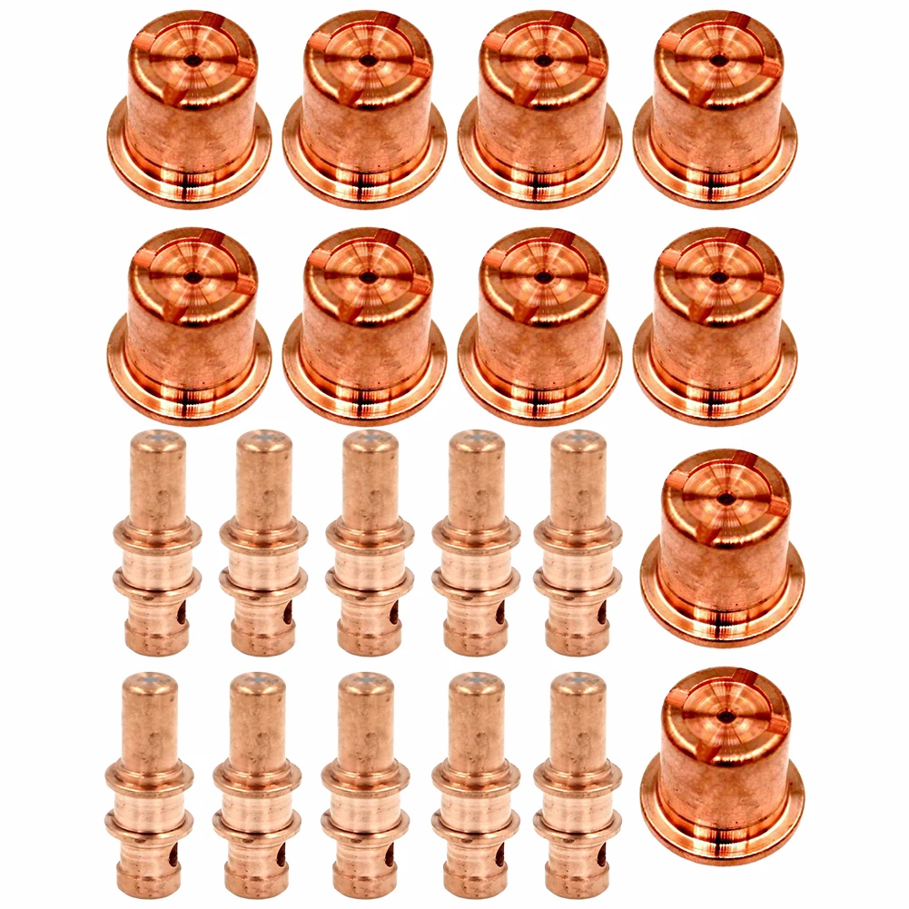 

20pcs Plasma Torch Electrodes Nozzles For Trafimet A81 Plasma Cutting Torch Electrode Nozzles Tips PR0109 PD0105-12