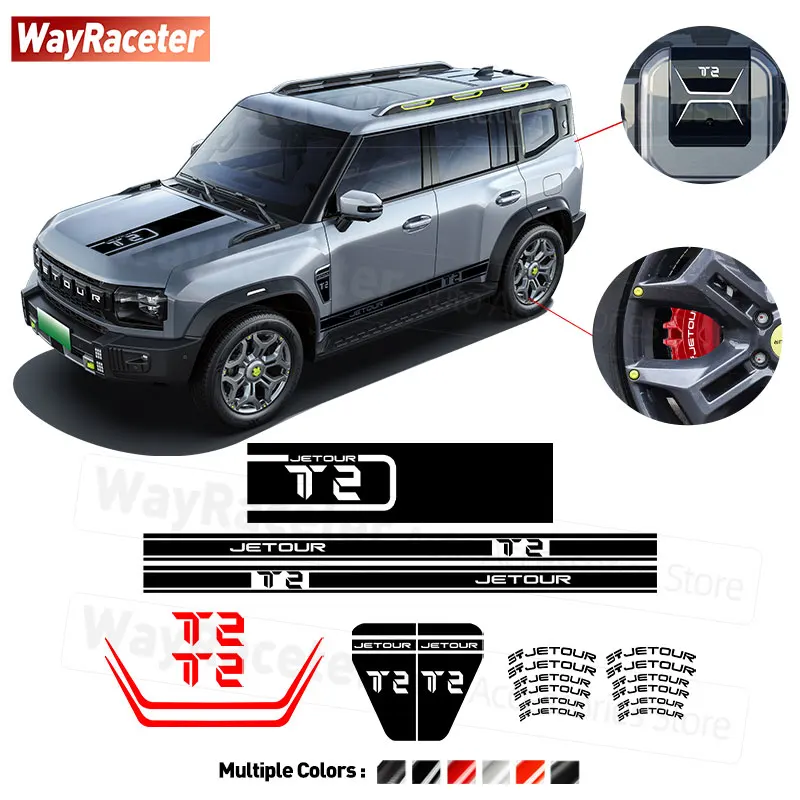 

Creative Car Body Sticker Graphics Vinyl Decal For Chery Jetour Traveller T2 Shanhai 2026 2025 2024 2023 Off Road Accessories