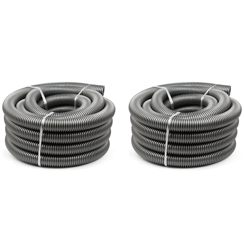 

2X Inner 40Mm/Outer 48Mm Vacuum Cleaner Household Threaded Tube Pipe Bellows Industy Vacuum Cleaner Hose Bellows