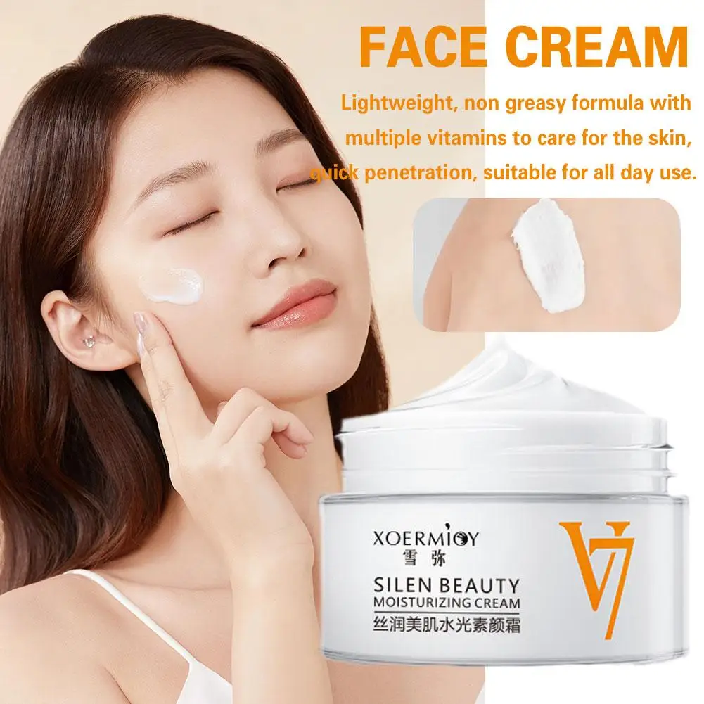 Concealer Cream Natural Nude Makeup Instant Whitening And Cream Makeup V7 Cream Vitamin Moisturizing F0C4