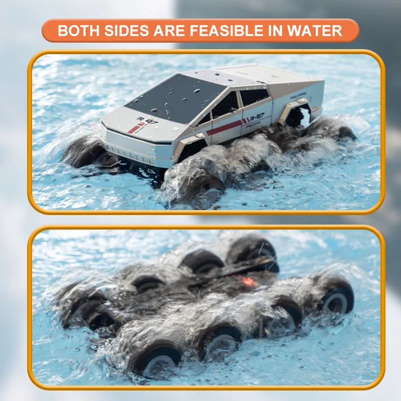 

Jjrc Children'S Electric Toy Water-Land Two-Purpose Remote Control Car 2.4g Waterproof Large Wheel Off-Road Climbing Vehicle
