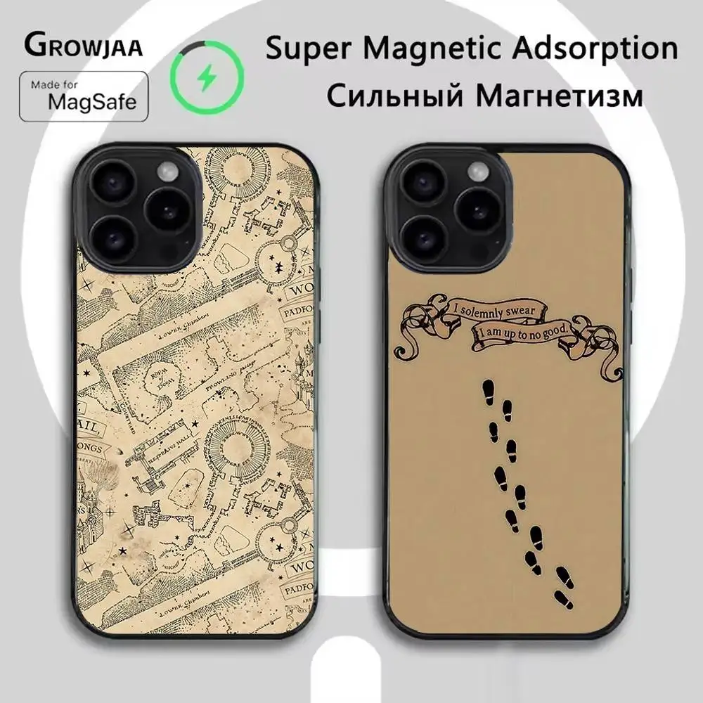 

Ticket The Marauders Map Phone Case For iPhone 16e,16,15,14,13,12,11,Plus,Pro,Max,Mini Magsafe Magnetic Wireless Charging