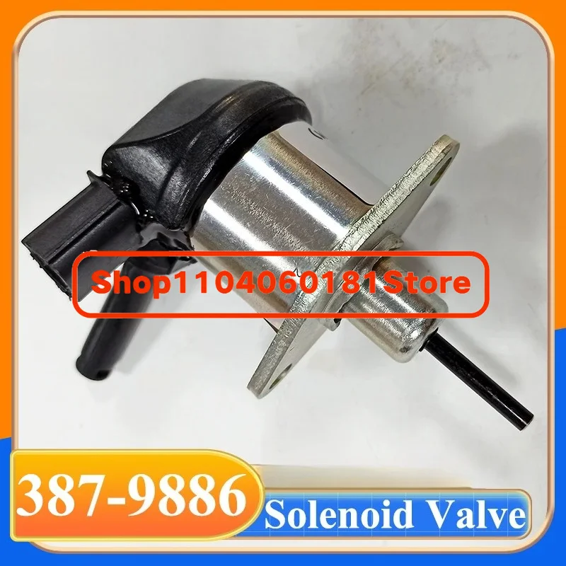 387-9886 3879886 1G772-60012 12V Stop Solenoid Valve For E307E 908H2 V3300 Excavator Parts
