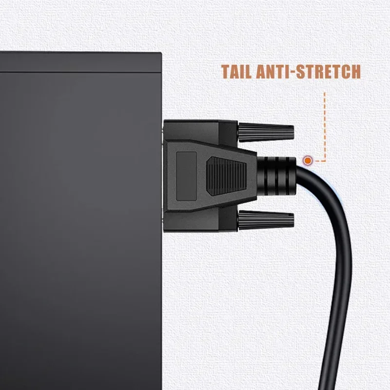 DB15 Shield Cable Pure Copper Male to Female 15Pin Parallel Serial Extension Cable Industrial Grade 2 Rows Pinout 28AWG 300V