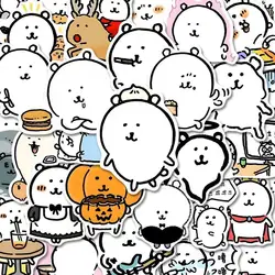Cute Self-deprecating Joke Bear Stickers Simple Drawing Nagano Hand Account Material Tablet Room Desktop Decoration Stickers