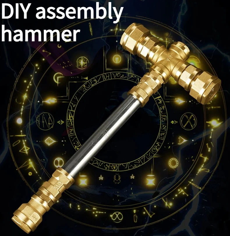 Handmade DIY Hardware Assembly Metal Pendulum Hammer Creative Tool Hammer Assembly Accessories