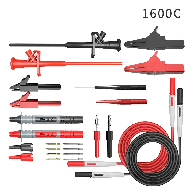Imagem -05 - Series Multímetro Test Lead Kit mm Banana Plug-test Cabo Test Probe Clipes ic Gancho Automotive Repair Tool Set Jxsinone-p1600