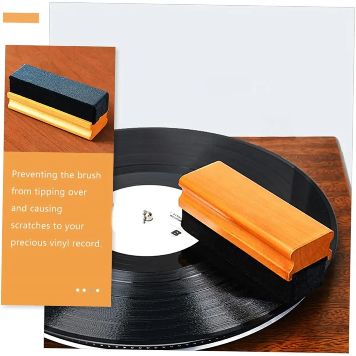 2set of Vinyl Record Cleaning Kits - Anti-Static Record Brush and Stylus Cleaning Tools for Turntable Album Accessories