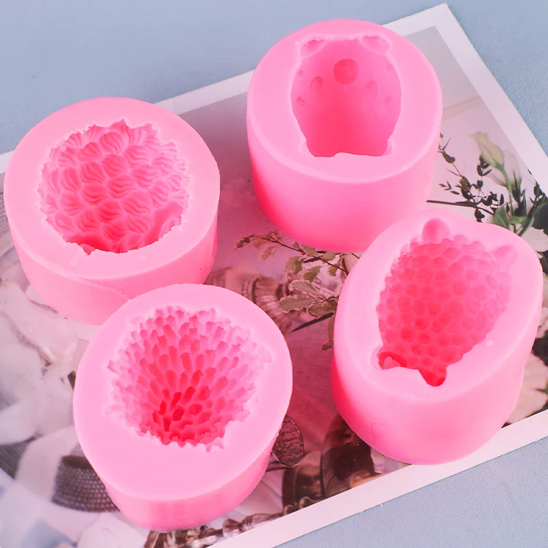 귀여운 양 모양 향초 소이 왁스 장식 모양 양초 석고 몰드 장식 DIY