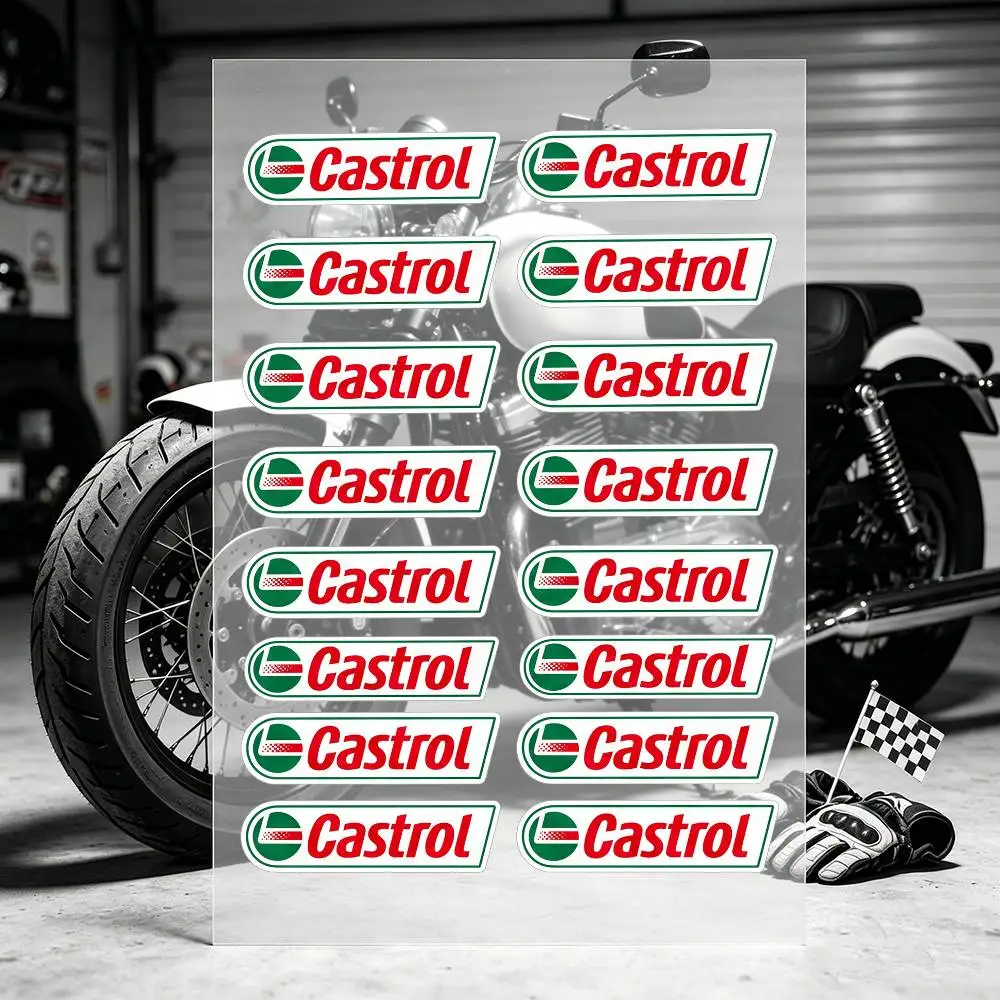 C-Castrol LOGO Motorcycle Stickers Are Reflective Durable Easy To Peel And Highly Decorative