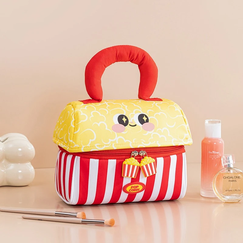 New Fun Cabin Storage Bag Portable House Makeup Bag Thickened Large Capacity Toilet Bag Soft Handheld Storage Bag Cosmetic Bag