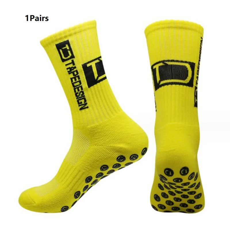 1 Pairs Anti-slip Soccer Socks Women Men Outdoor Sport Grip Football Yoga Socks For Woman