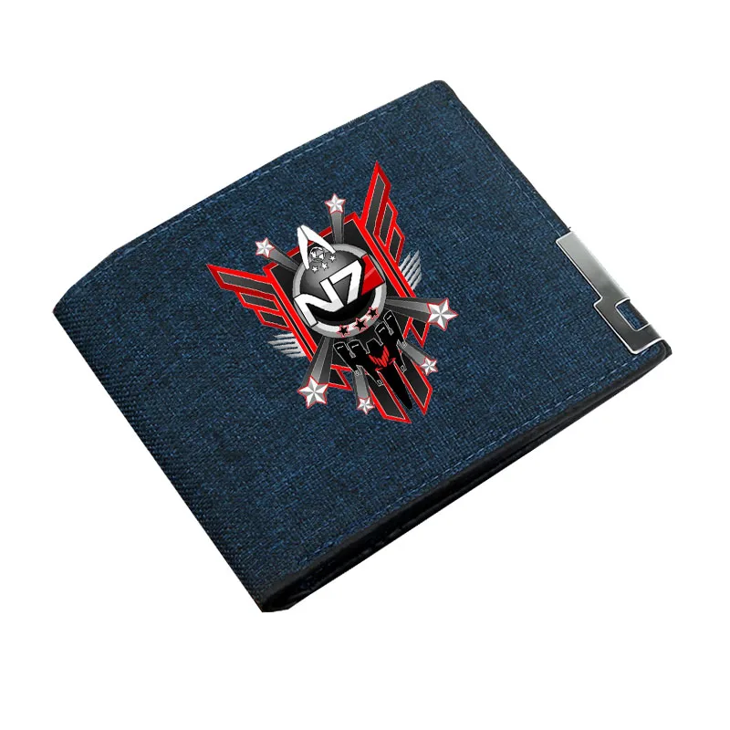 Anime Game Mass effect Wallet Boy Gril Cartoon Coin Purse Teenager Canvas Wallet Casual Cash Holder Bi-Fold Short Wallet