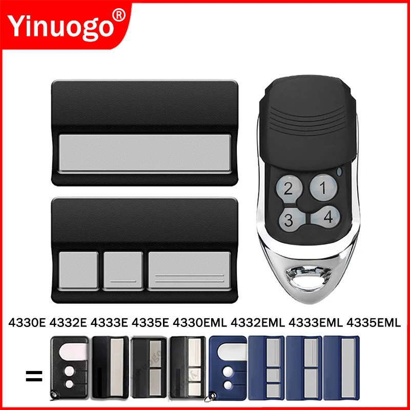 4333E 4330E 4332E 4335E 4330EML 4332EML 4333EML 4335EML Gate Remote Control 433.92MHz Garage Door Opener Hand Transmitter 433MHz