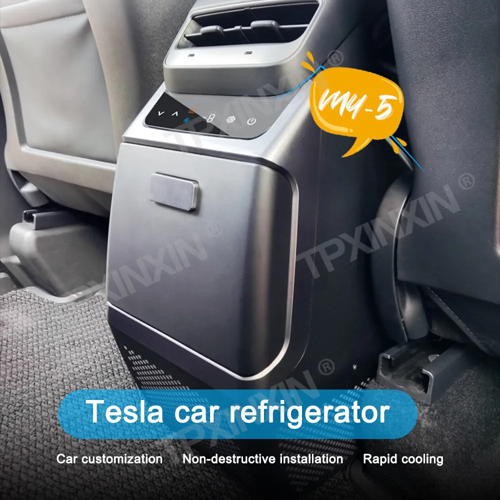 

Advanced Car Refrigerator Suitable for Tesla Model Y Rear Middle Armrest Box Freezing and Heating 12V Modified High Quality Unit