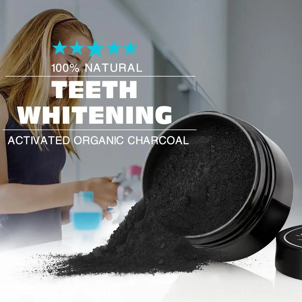 2pcs 30g Natural Teeth Whitening Powder Activated Organic Whitener Oral Charcoal Teeth Polish Teeth Clean Hygiene Powde