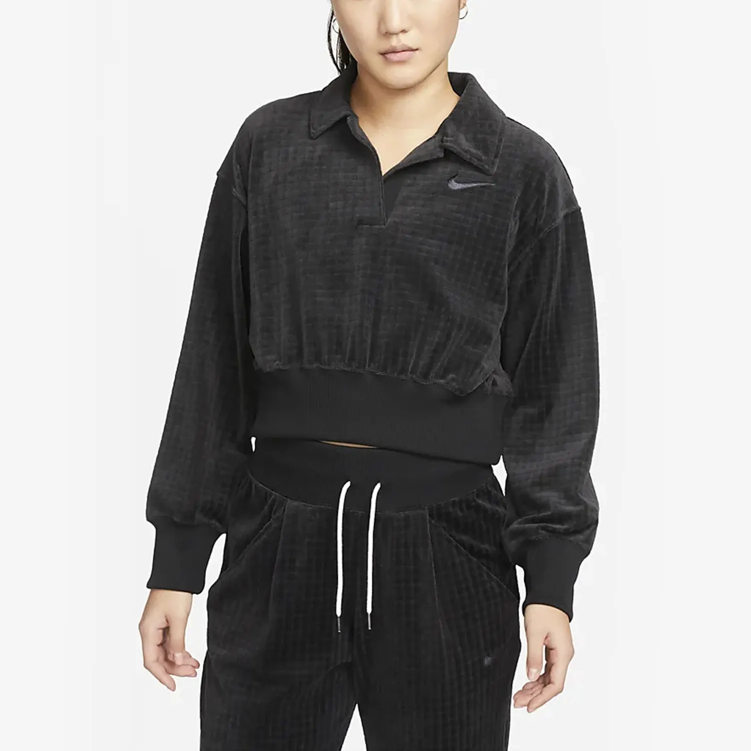 

Nike genuine Women's Comfortable Zip-up Knit Hooded Sweatshirt DV7815-010