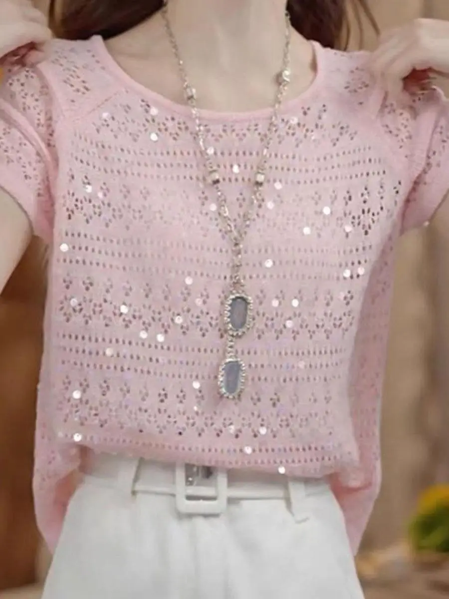top-feminino-de-malha-de-seda-gelada-estilo-social-com-manga-curta-costas-vazadas-e-lantejoulas-caimento-solto-efeito-emagrecedor-moda-de-verao-exclusiva