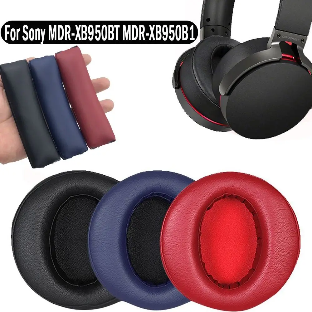 Foam Sponge Ear Pads Headset Headband Replacement Ear Cushion Earpads Headphone Accessories for Sony MDR-XB950BT XB950B1 XB950N1