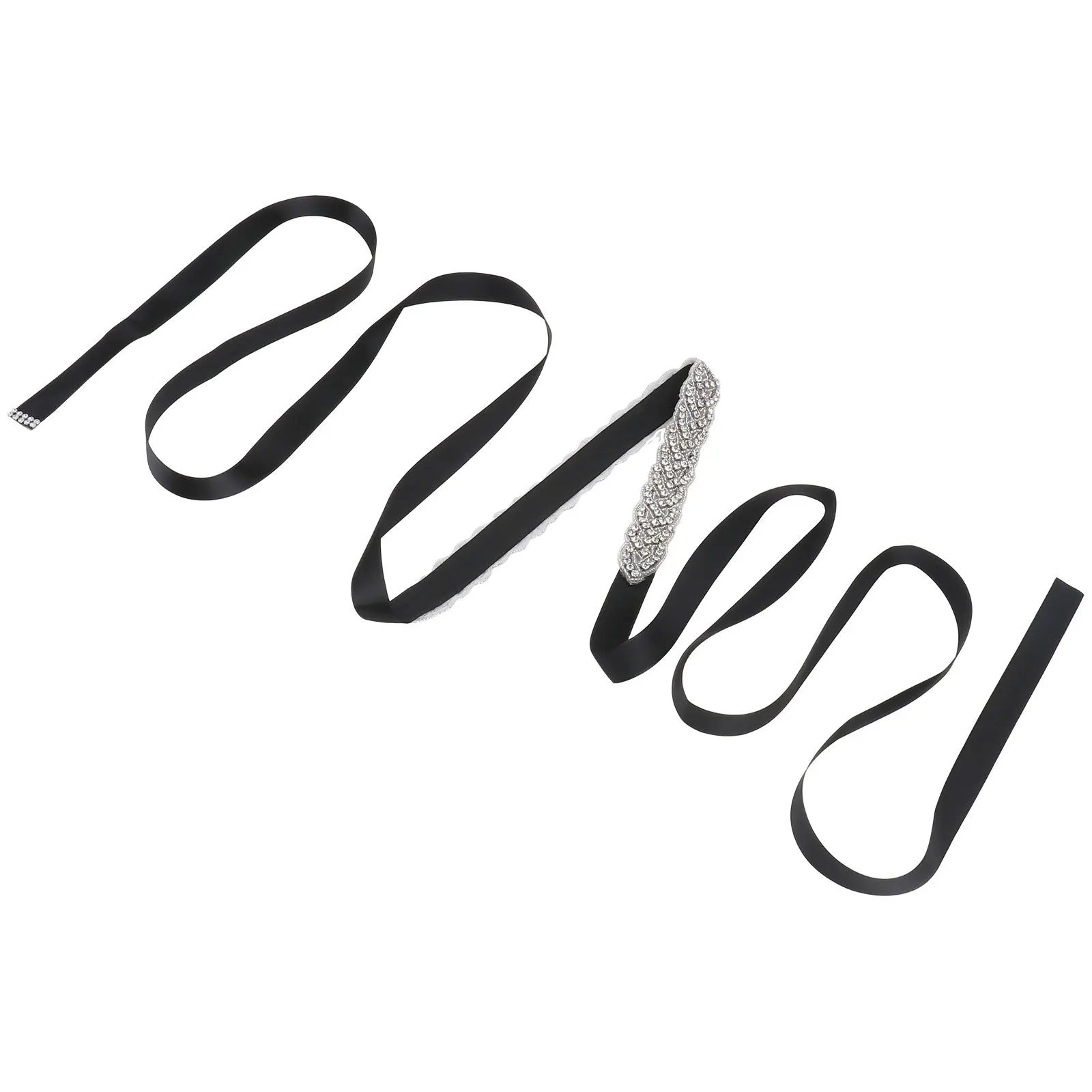 1 قطعة حجر الراين الزخرفية حزام فستان الزفاف حزام خصر الحفلات حساسة مشرقة حزام الإكسسوار #2