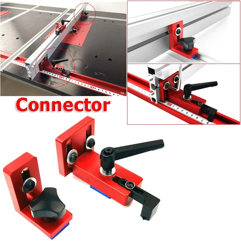 Woodworking Tool T Slots Clamping Block Track Stopper Profile Fence Feather Board for Router Table and Table Saw Workbench