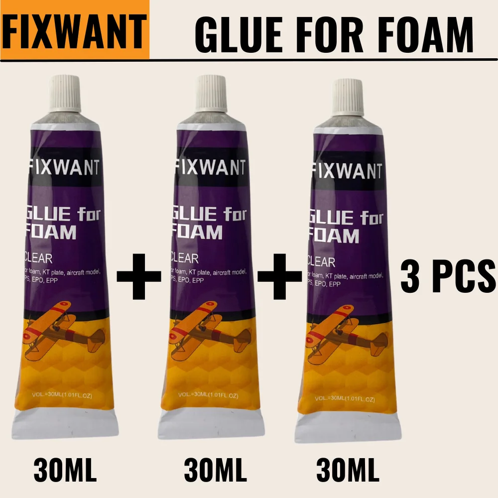30ML FIXWANT EPO EPP KT EPP EVA Kleber Für RC Flugzeug Starrflügel Drohnen Reparatur DIY Teile Modell flugzeug Schaum Kleber 3